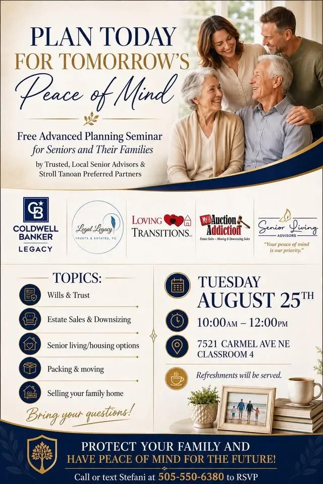 Advanced Planning Seminar for Seniors and their families