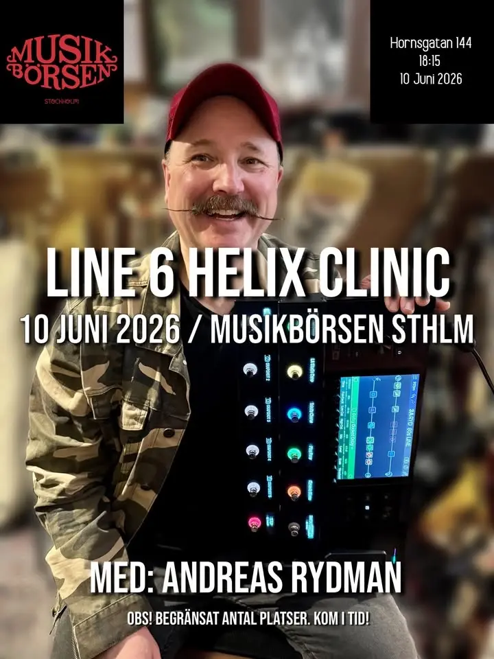 LINE 6 HELIX CLINIC MED ANDREAS RYDMAN - MUSIKBÖRSEN STHLM