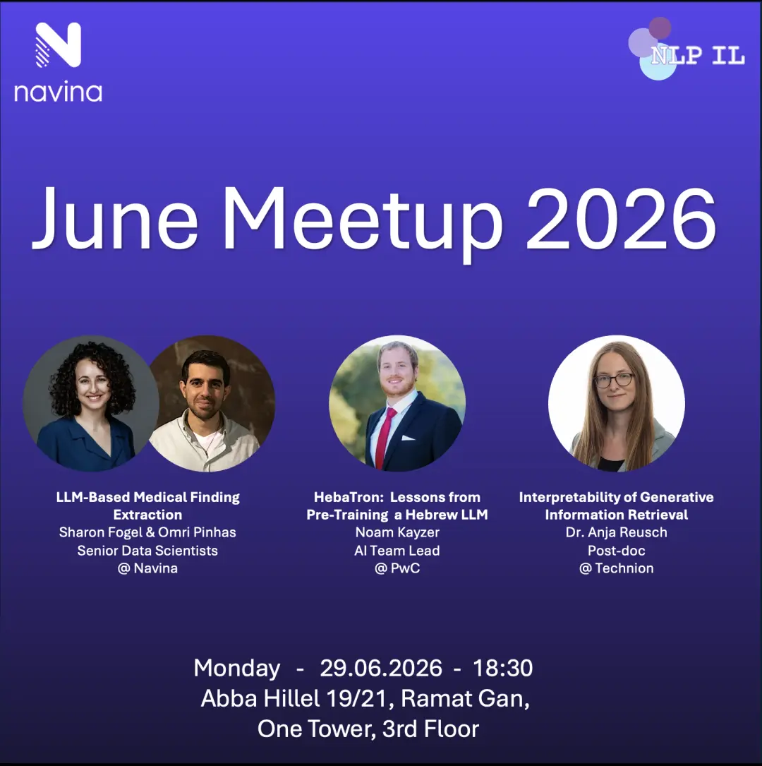 NLP IL x Navina - June Meetup