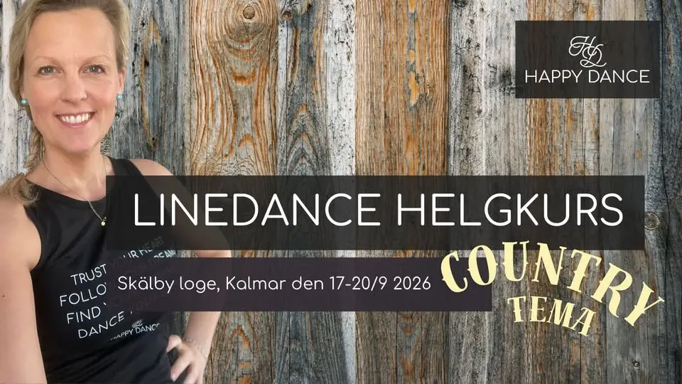 Linedance på logen! Helgkurs med countrytema!