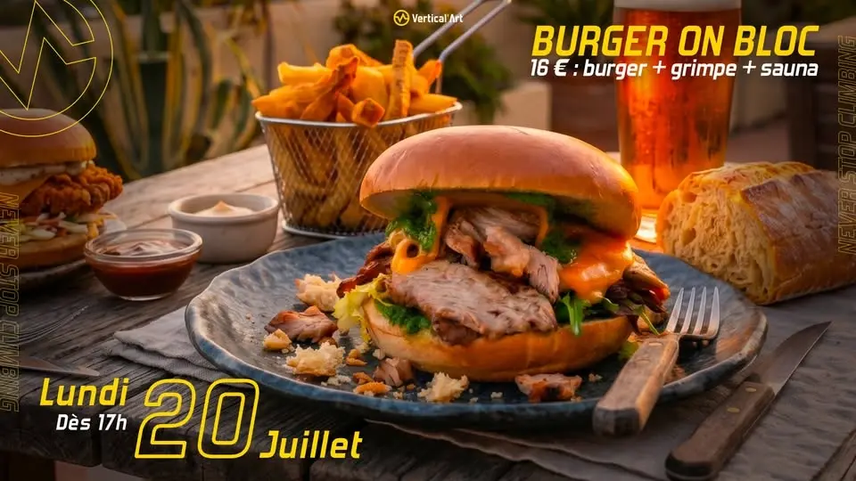 🍔 𝗕𝘂𝗿𝗴𝗲𝗿 𝗼𝗻 𝗕𝗹𝗼𝗰 : 𝟭 𝗲𝗻𝘁𝗿𝗲́𝗲 𝗮𝗰𝗵𝗲𝘁𝗲́𝗲 = 𝟭 𝗯𝘂𝗿𝗴𝗲𝗿 𝗼𝗳𝗳𝗲𝗿𝘁 !