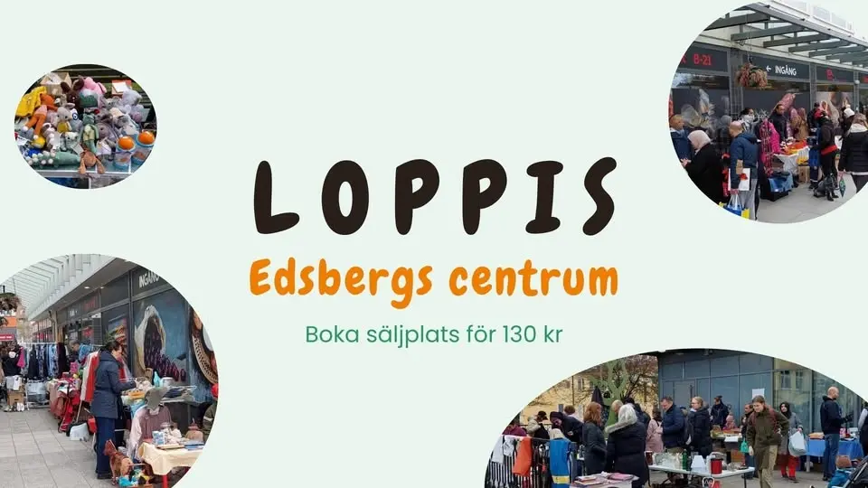 Loppis i Edsbergs Centrum!