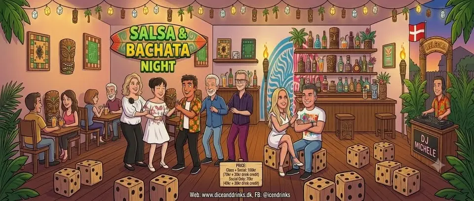 bachata class and salsa/bachata/kizomba party