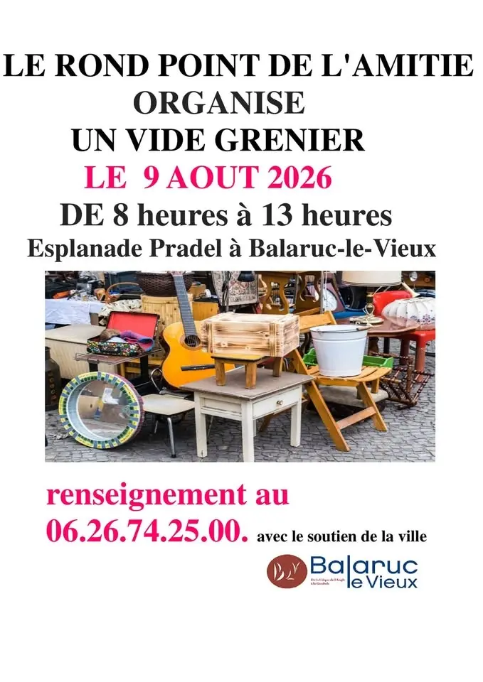 Vide-grenier du Rond point de l'amitié