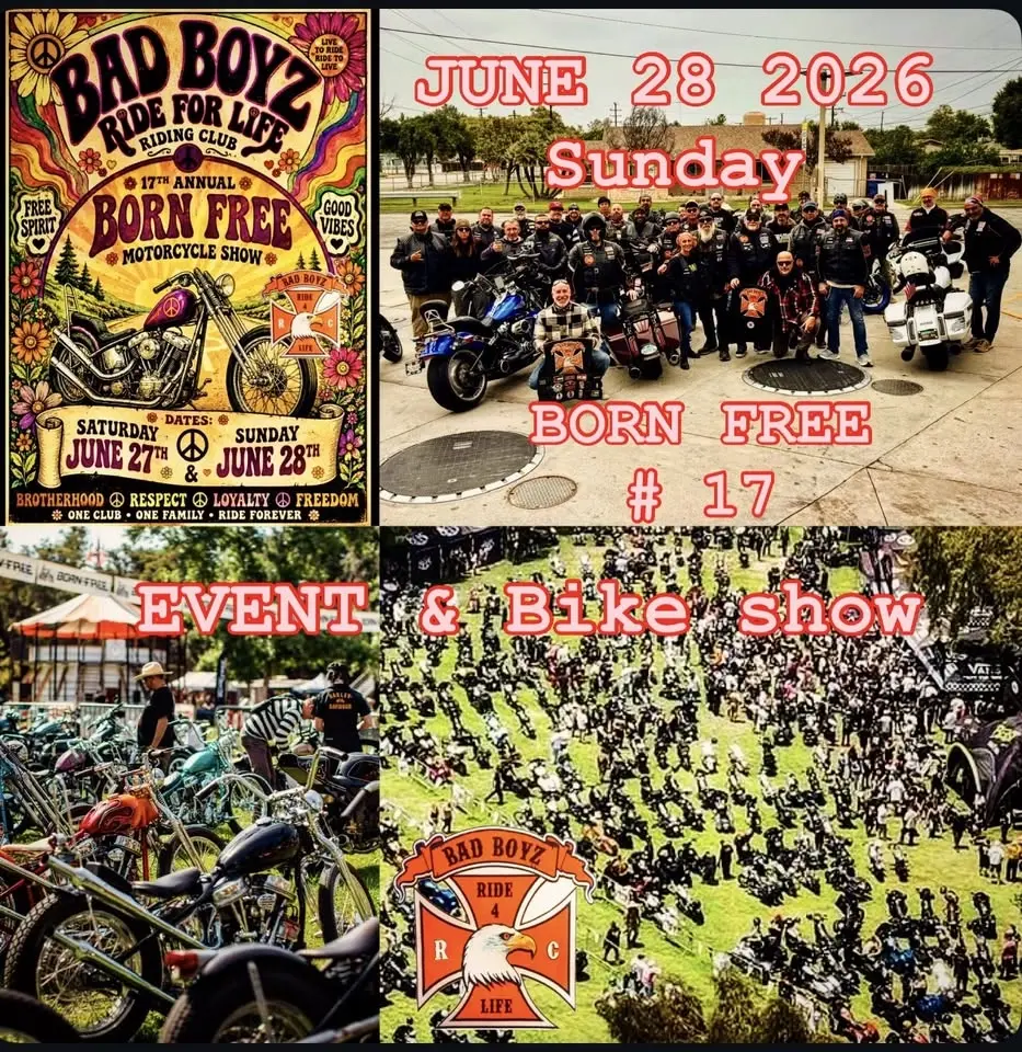 17 ANNUAL BORN FREE BIKE SHOW AND EVENT ON SUNDAY, JUNE 28