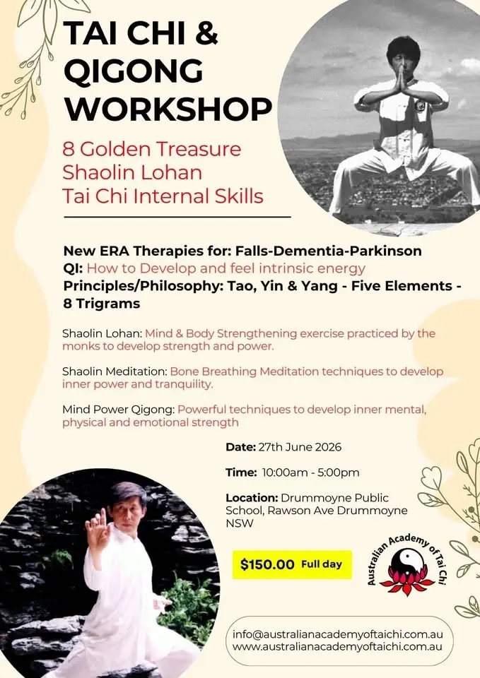 Tai Chi & Qi Gong Workshop - Grand Master Gary Khor