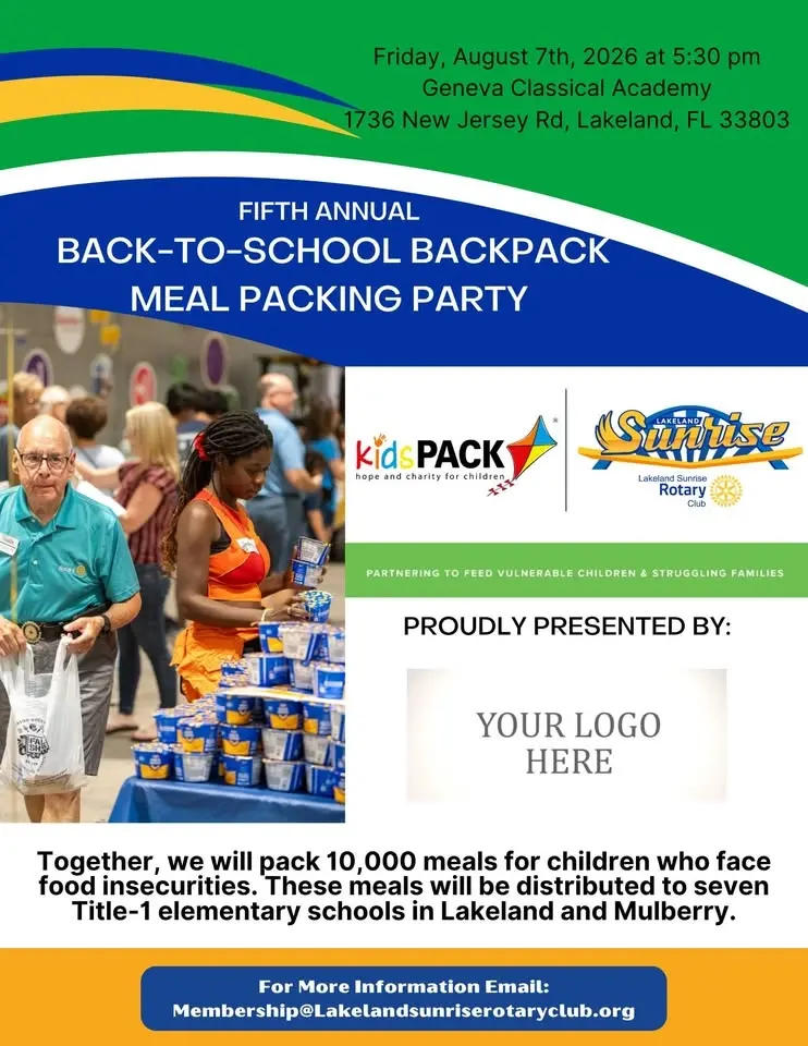 Fifth Annual Back To School Backpack Meal Packing Party