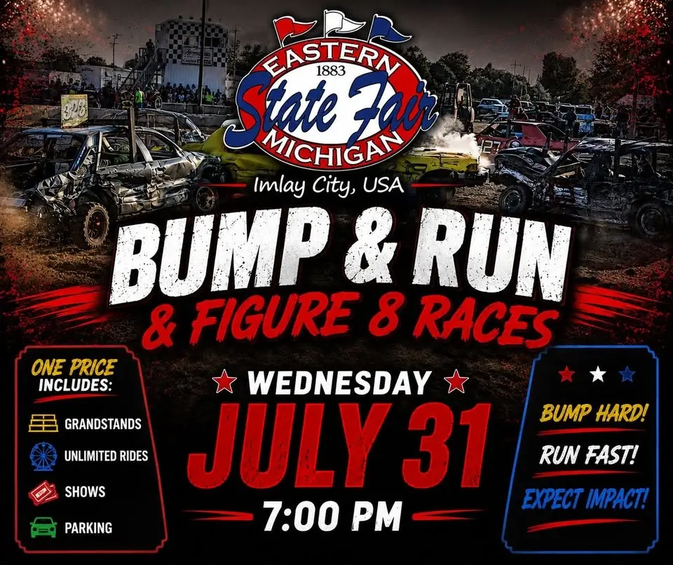 Bump-n-Run Night: 2026 Eastern Michigan State Fair