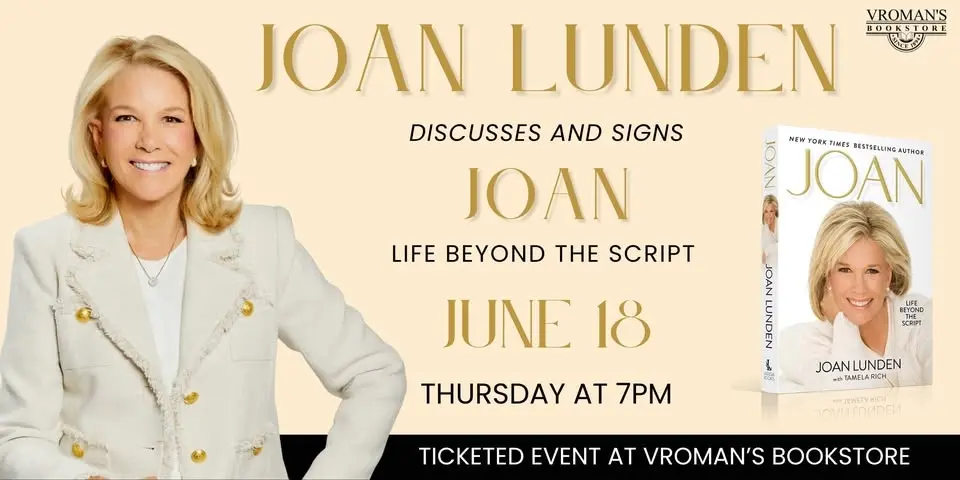 TICKETED - Joan Lunden discusses & signs Joan