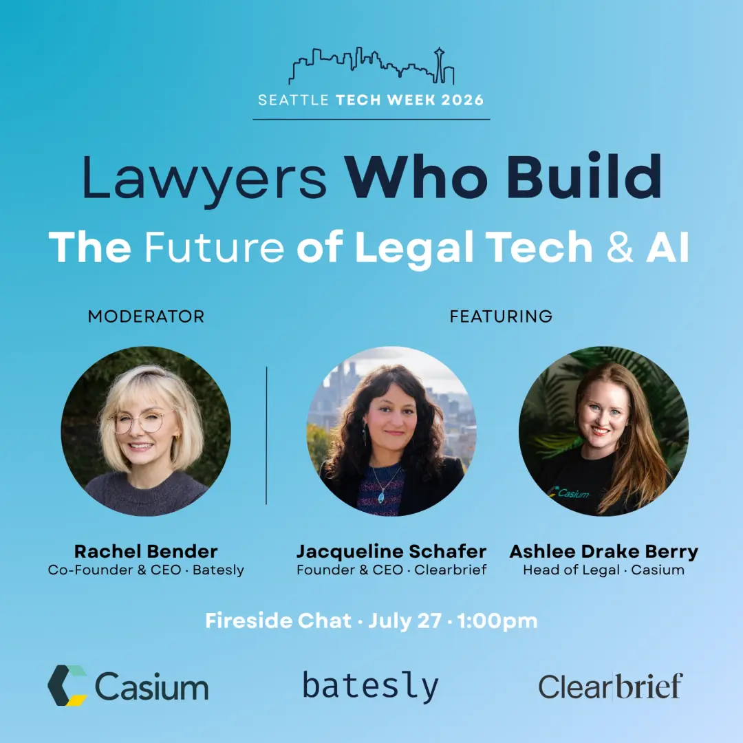 Lawyers Who Build: The Future of Legal Tech & AI | Batesly x Clearbrief x Casium