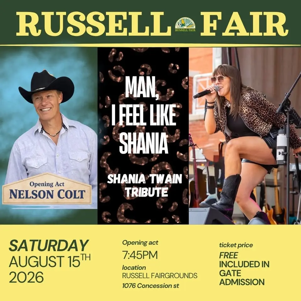Man, I feel like Shania w opener Nelson Colt