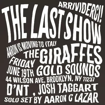 The Giraffes Final Show D'NT, Josh Taggart, Aaron C. Lazar