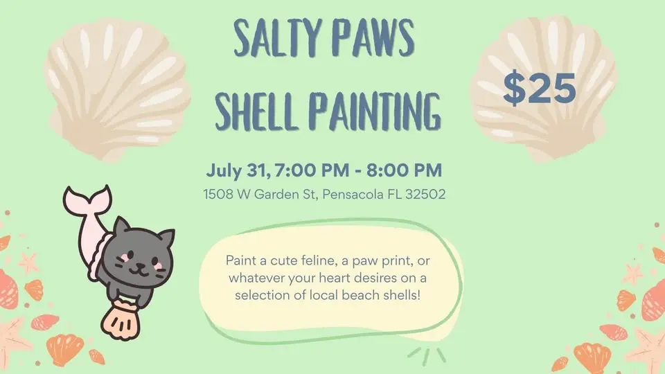 Salty Paws Shell Painting 🐚🐾