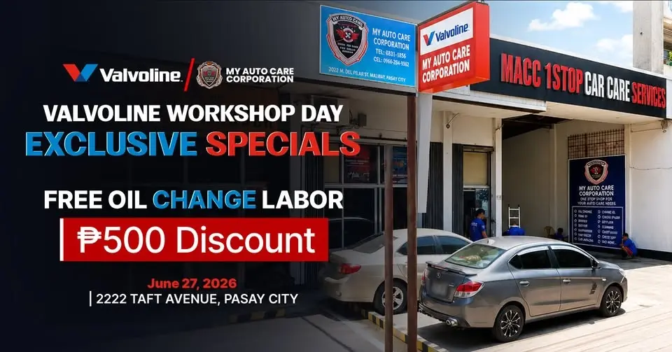 Valvoline & MACC Workshop Day | Free Oil Change Labour, Gifts & Discounts