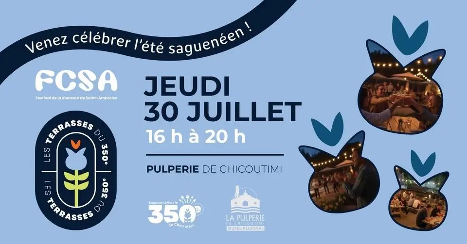 Festival de la chanson de Saint-Ambroise aux Terrasses du 350e