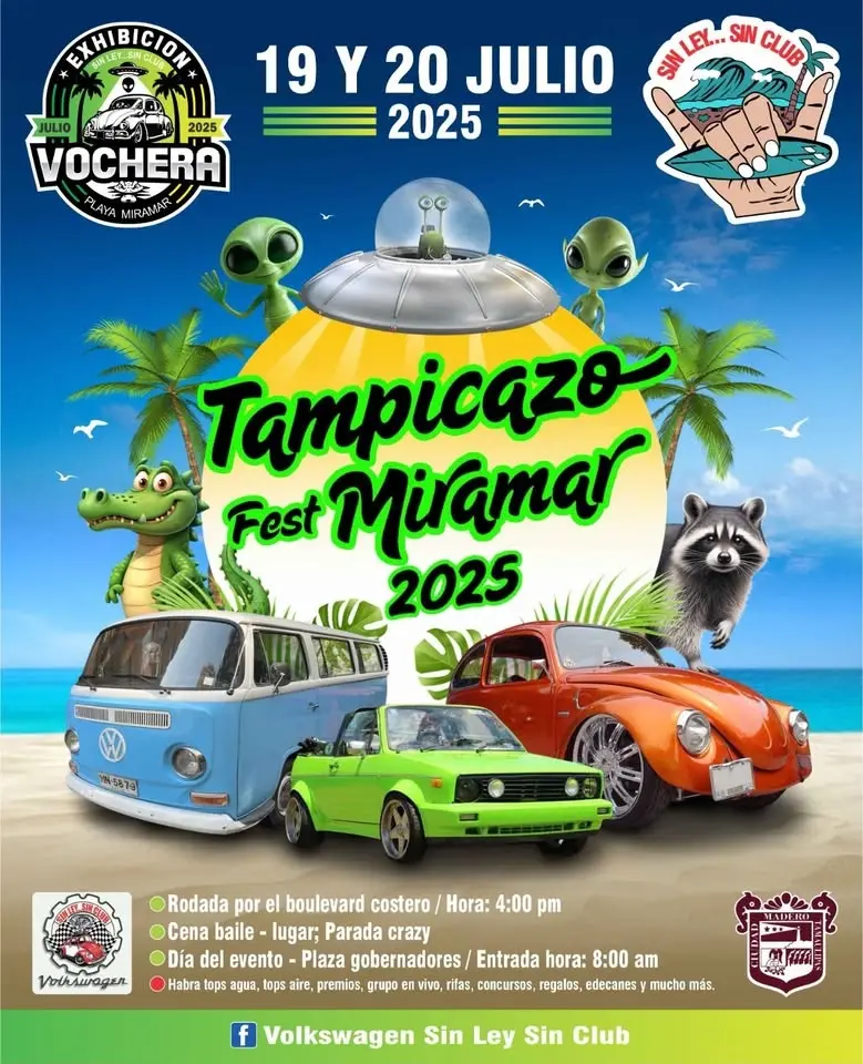 TAMPICAZO FEST 5.0 PLAYA MIRAMAR PLAZA GOBERNADORES CD MADERO 