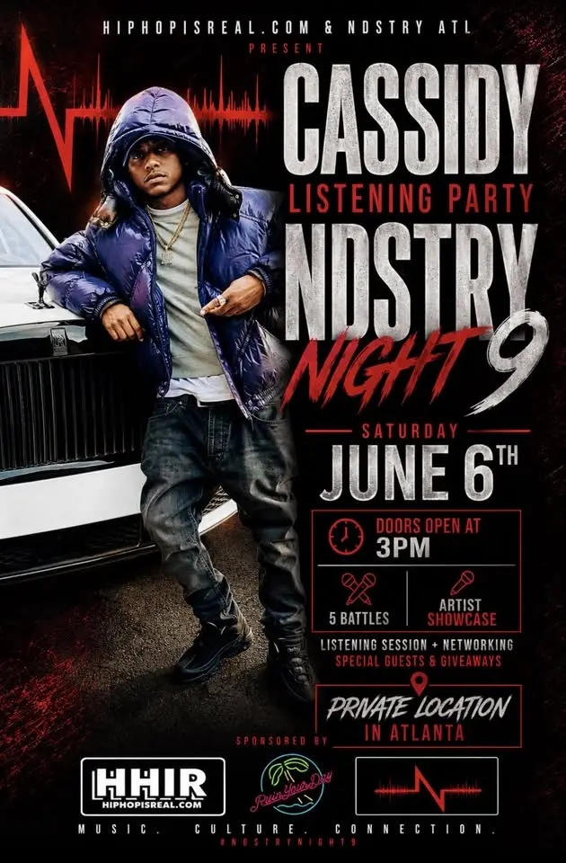 CASSIDY LISTENING PARTY NDSTRY NIGHT 9