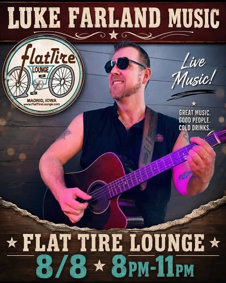 Luke Farland Music is back at Flat Tire Lounge Madrid, IA