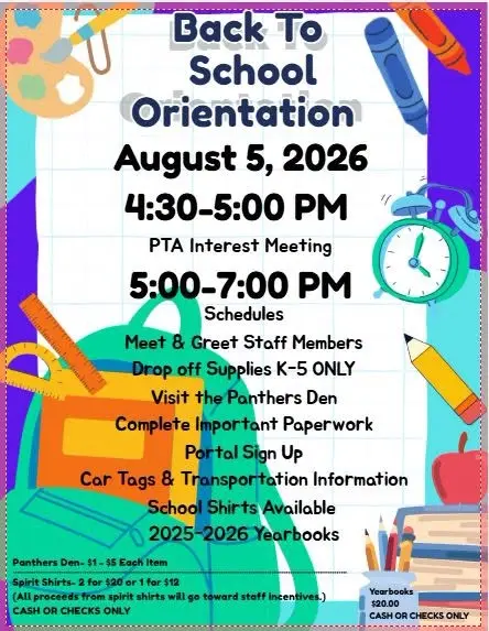 Back to School Orientation 