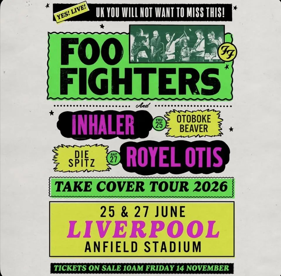 TAKE COVER TOUR 2026 • LIVERPOOL UK