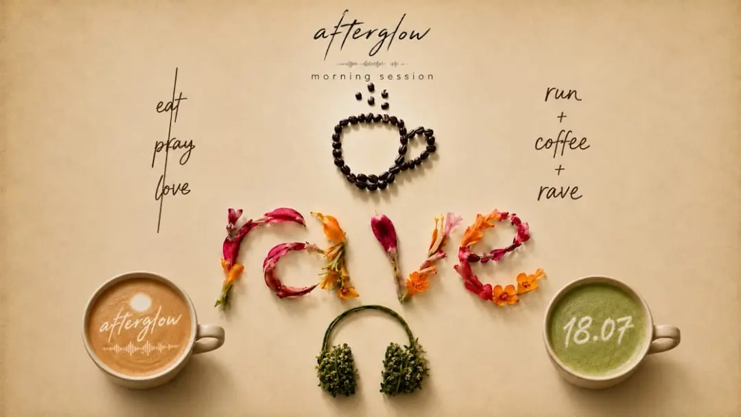 Afterglow Morning · Run · Coffee · Rave · By The Water