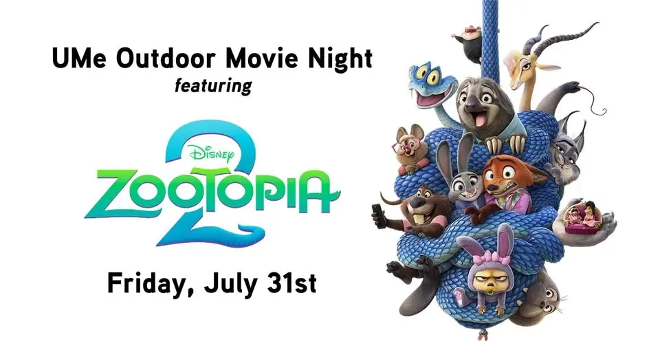 UMe Outdoor Movie Night — Zootopia 2 (FREE)
