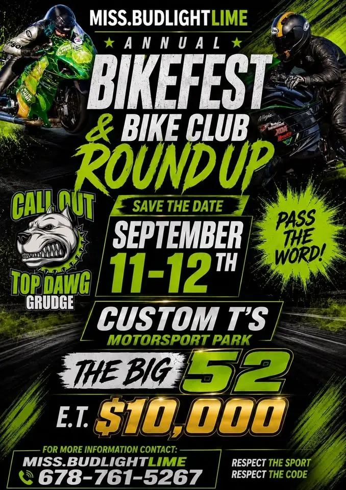 MISS. BUDLIGHTLIME ANNUAL BIKEFEST & BIKE ROUNDUP