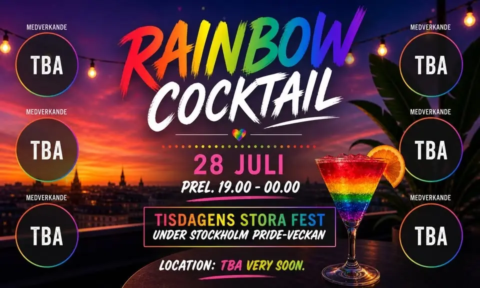 Rainbow Cocktail - under Stockholm Pride-veckan