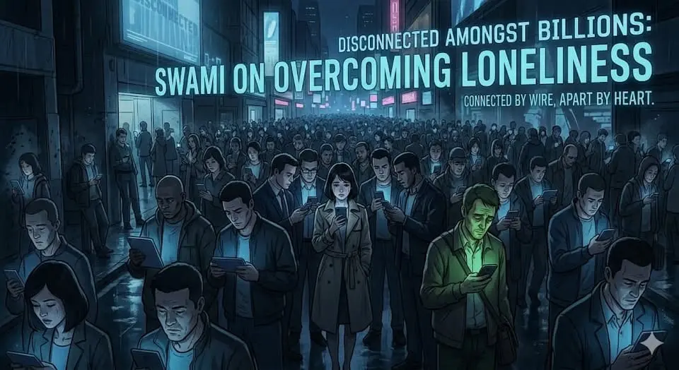 Swami on Overcoming Loneliness — Why We Feel More Connected Yet Still Alone