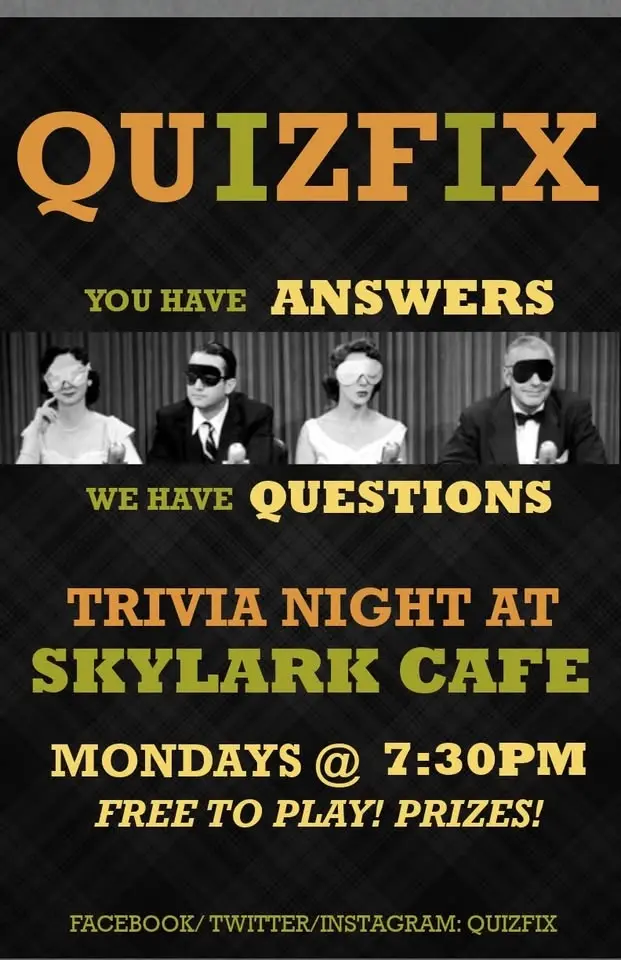 Quizfix at The Skylark Every Monday