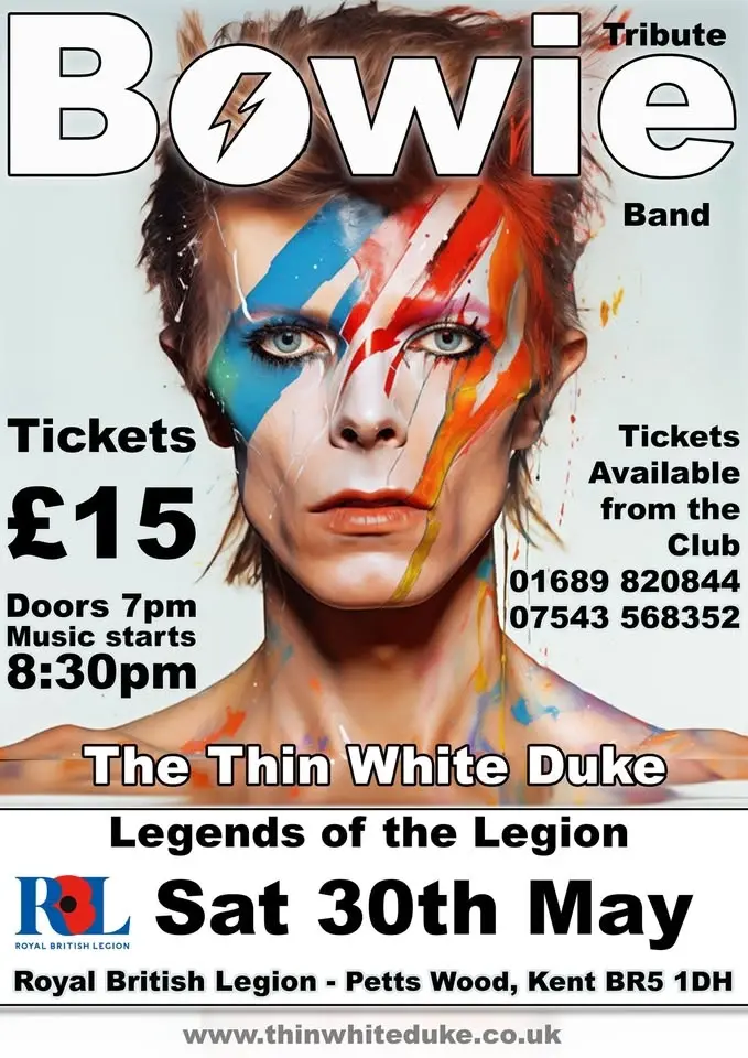 David Bowie Tribute - Legends of the Legion, Petts Wood Royal British Legion