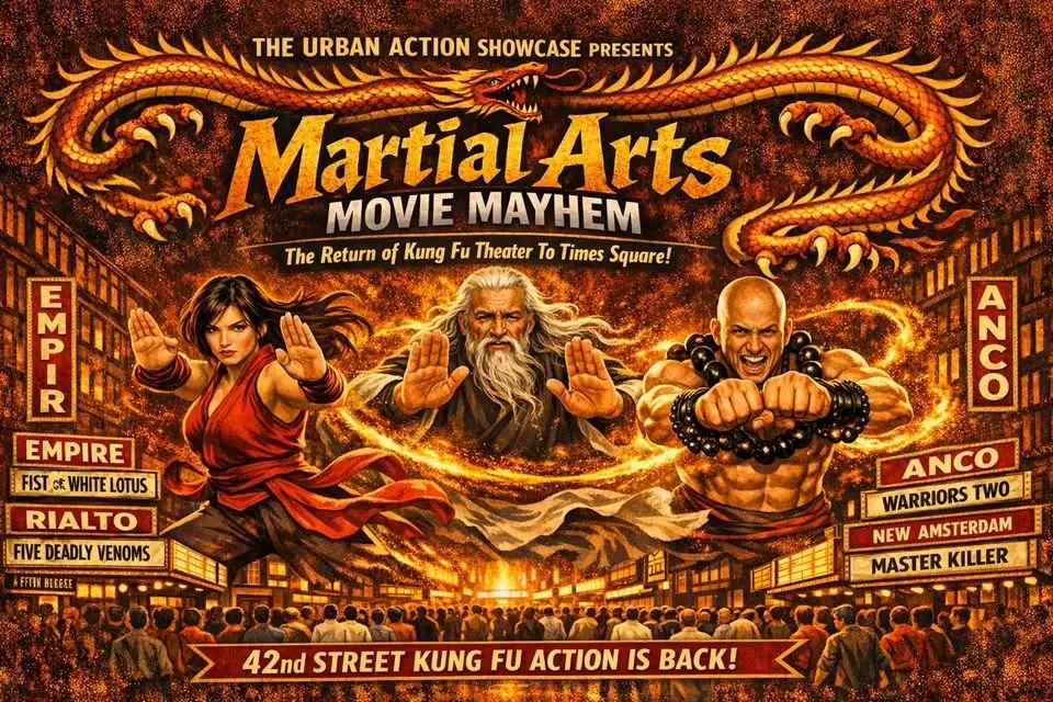 Martial Arts Movie Mayhem Returns to Times Square 6-6!