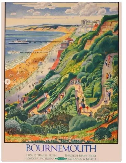 Art Class Paint Along - 1920's GWR Visit Bournemouth Painting!