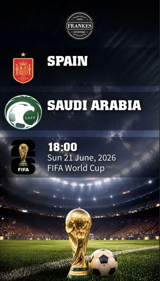 Watch @ FRANKES Pub: World Cup, 🇪🇸 vs 🇸🇦
