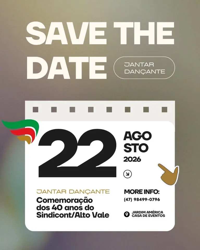 JANTAR DANÇANTE 40 ANOS DO SINDICONT/ ALTO VALE