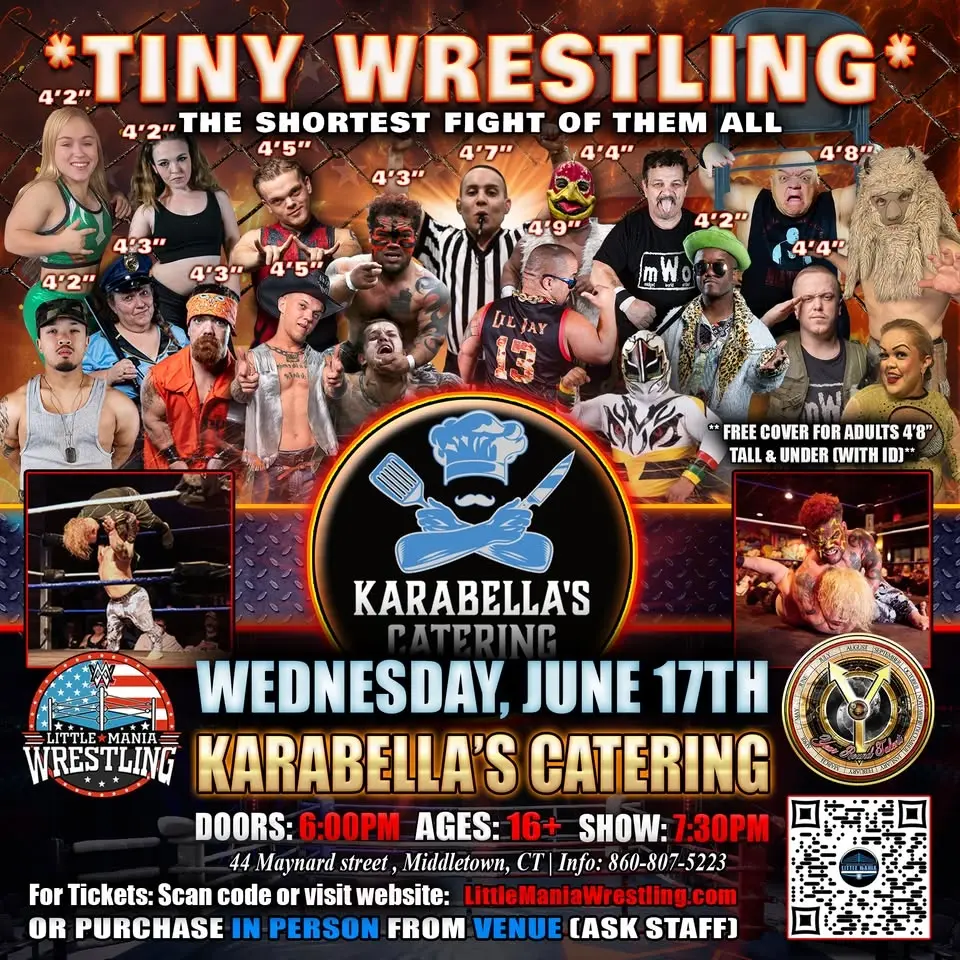 Middletown, CT - Mini Wrestling All * Stars @ Karabella's Catering "The Shortest Fight of Them All!"