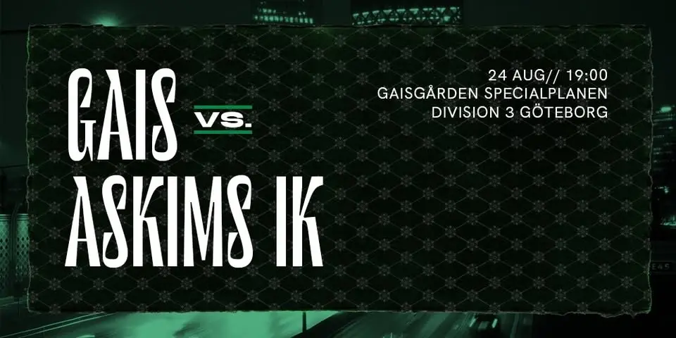 Div 3 Dam: GAIS - Askims IK