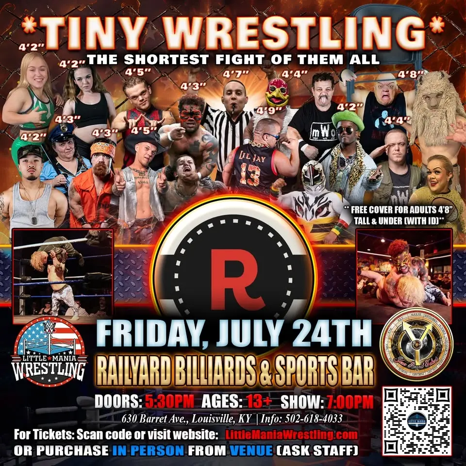 Louisville, KY - Little Mania Mini Wrestling @ Railyard Billiards & Sports Pub