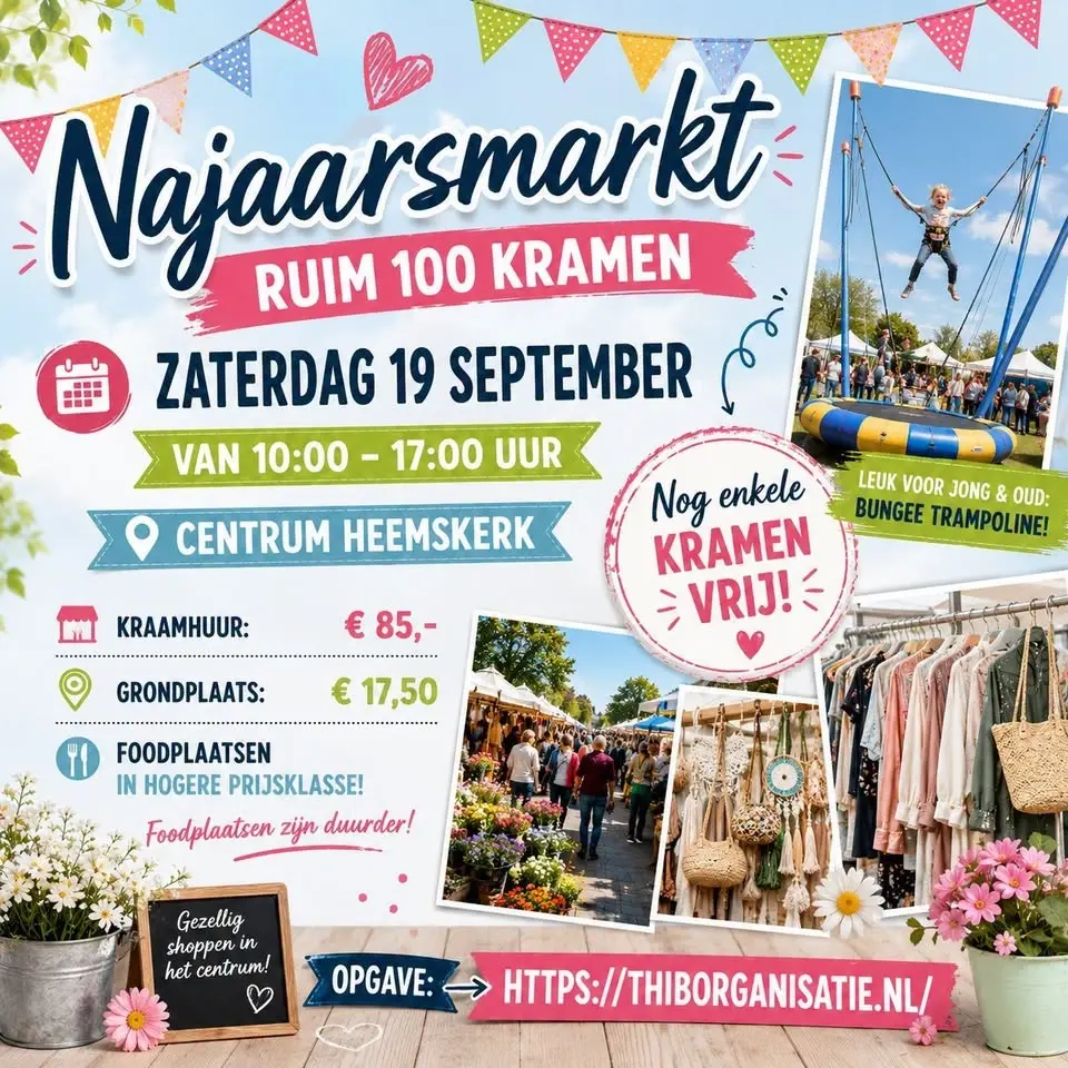 Najaarsmarkt centrum Heemskerk NH